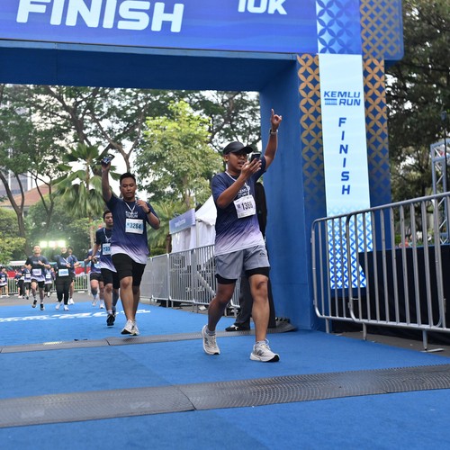 Race photo from KEMLU RUN 2026