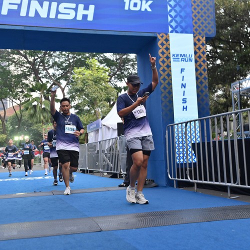 Race photo from KEMLU RUN 2026