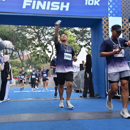 Race photo from KEMLU RUN 2026