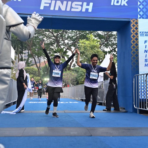 Race photo from KEMLU RUN 2026