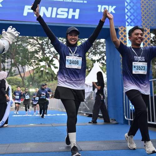Race photo from KEMLU RUN 2026