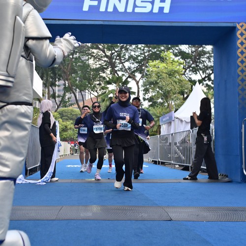 Race photo from KEMLU RUN 2026