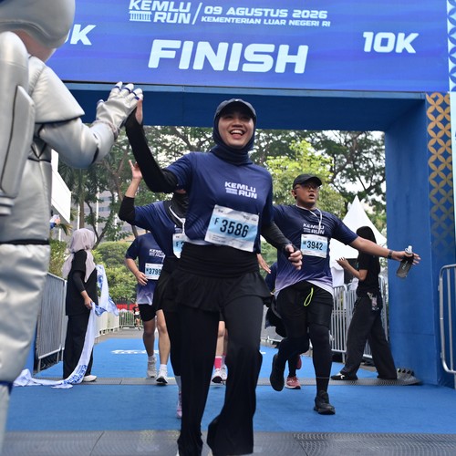 Race photo from KEMLU RUN 2026