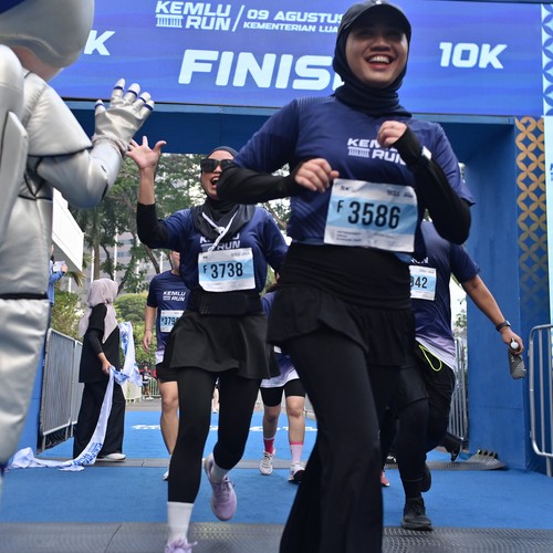 Race photo from KEMLU RUN 2026