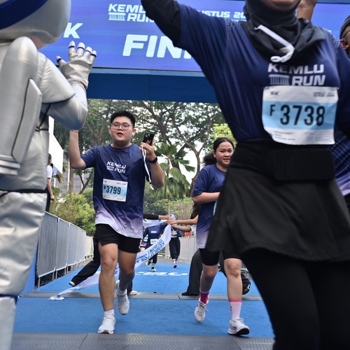 Race photo from KEMLU RUN 2026
