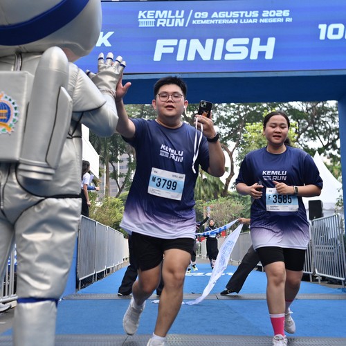 Race photo from KEMLU RUN 2026