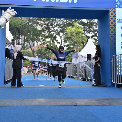 Race photo from KEMLU RUN 2026