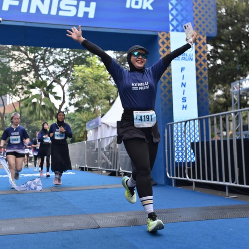 Race photo from KEMLU RUN 2026