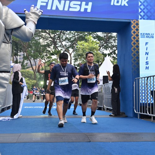 Race photo from KEMLU RUN 2026