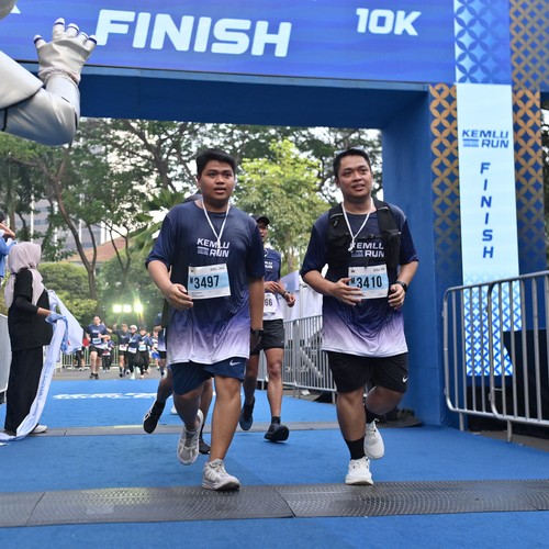 Race photo from KEMLU RUN 2026