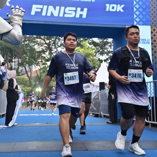 Race photo from KEMLU RUN 2026