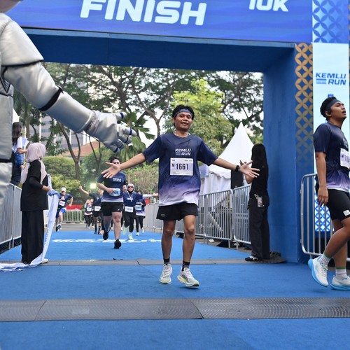 Race photo from KEMLU RUN 2026