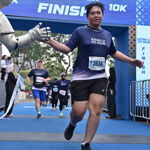 Race photo from KEMLU RUN 2026