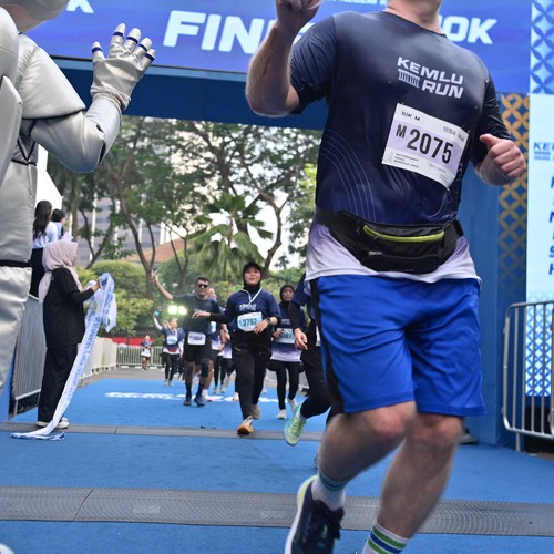 Race photo from KEMLU RUN 2026
