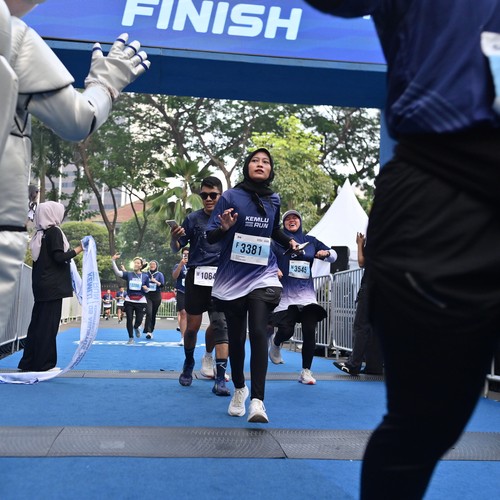 Race photo from KEMLU RUN 2026