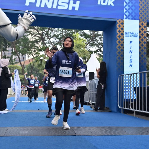 Race photo from KEMLU RUN 2026