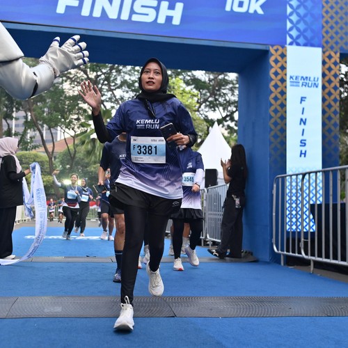 Race photo from KEMLU RUN 2026