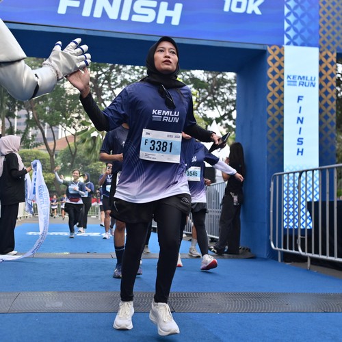 Race photo from KEMLU RUN 2026