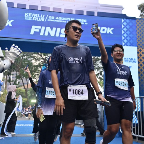 Race photo from KEMLU RUN 2026