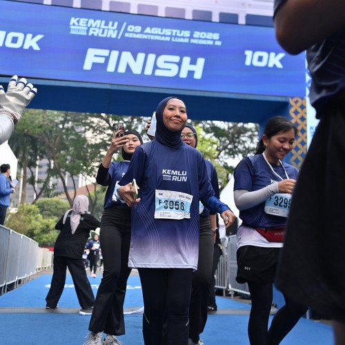 Race photo from KEMLU RUN 2026