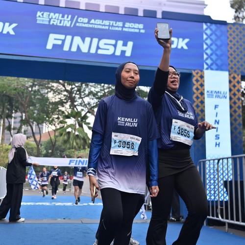 Race photo from KEMLU RUN 2026