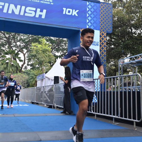 Race photo from KEMLU RUN 2026