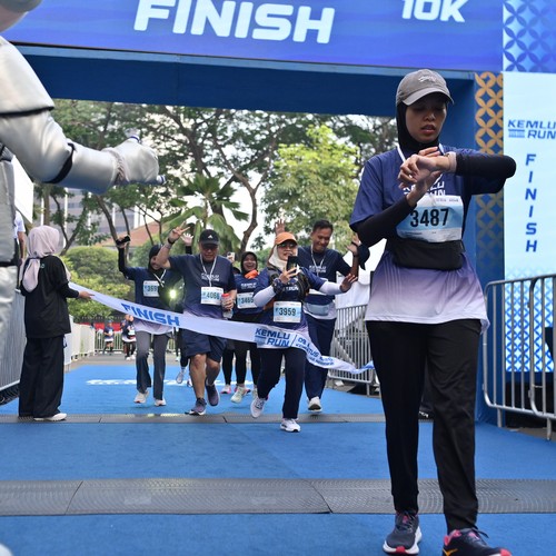 Race photo from KEMLU RUN 2026