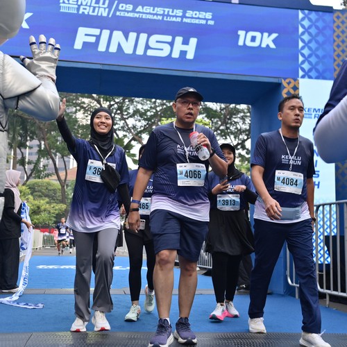 Race photo from KEMLU RUN 2026
