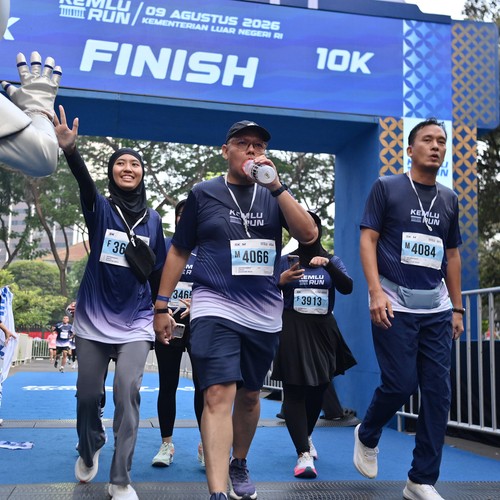 Race photo from KEMLU RUN 2026