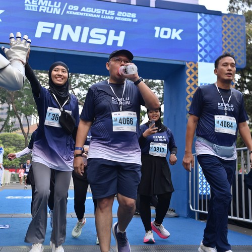 Race photo from KEMLU RUN 2026