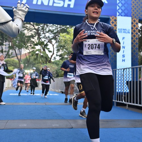 Race photo from KEMLU RUN 2026