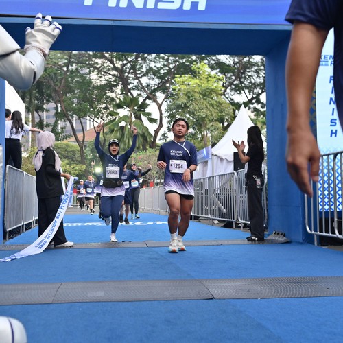 Race photo from KEMLU RUN 2026
