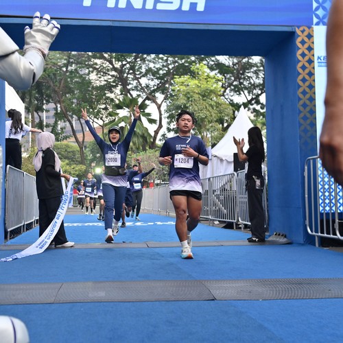 Race photo from KEMLU RUN 2026