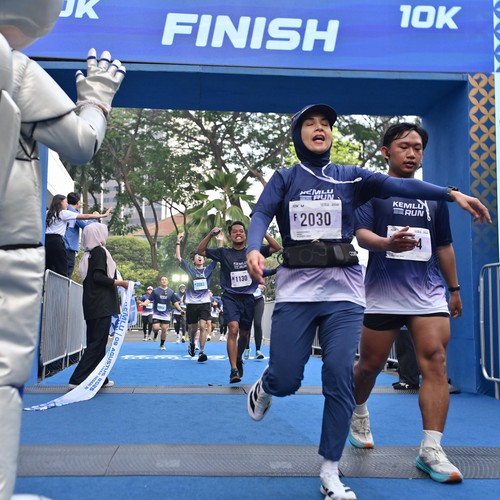 Race photo from KEMLU RUN 2026