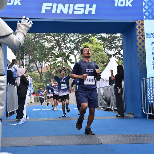 Race photo from KEMLU RUN 2026