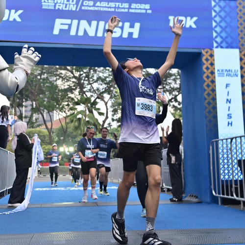 Race photo from KEMLU RUN 2026