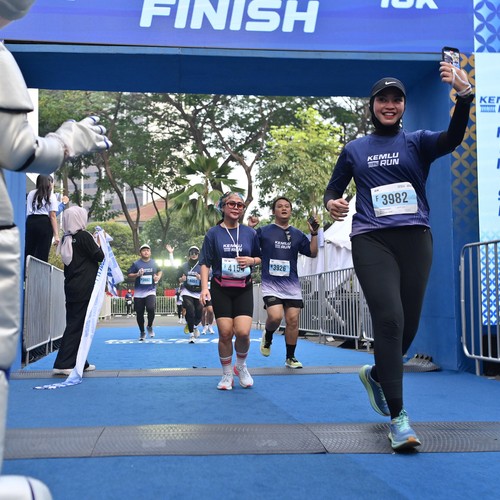 Race photo from KEMLU RUN 2026