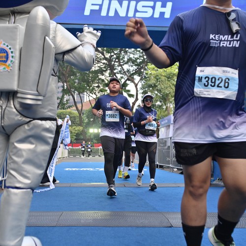 Race photo from KEMLU RUN 2026