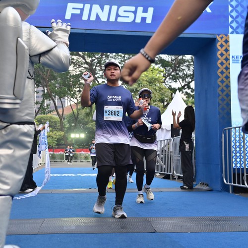 Race photo from KEMLU RUN 2026