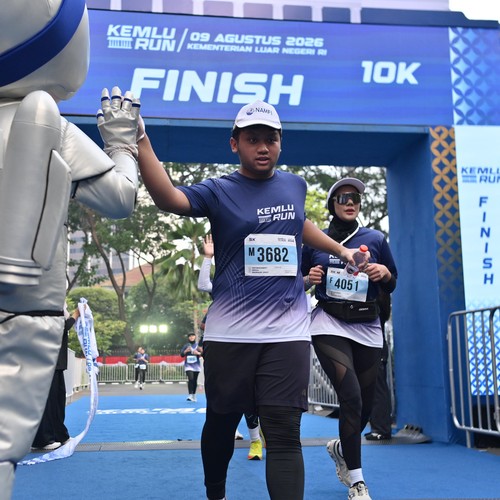 Race photo from KEMLU RUN 2026