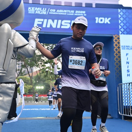 Race photo from KEMLU RUN 2026