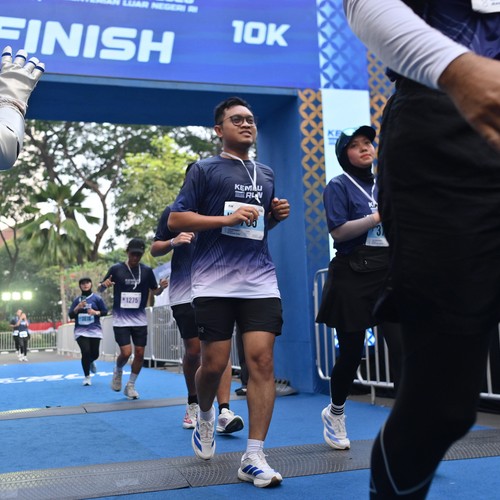 Race photo from KEMLU RUN 2026