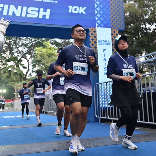 Race photo from KEMLU RUN 2026