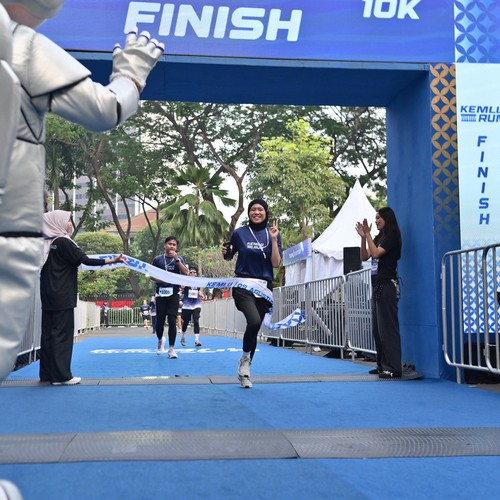 Race photo from KEMLU RUN 2026