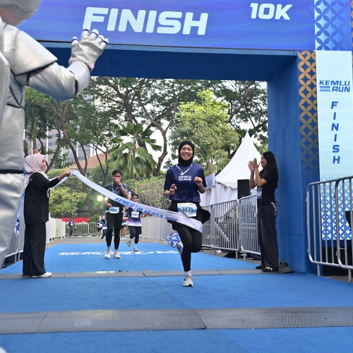 Race photo from KEMLU RUN 2026