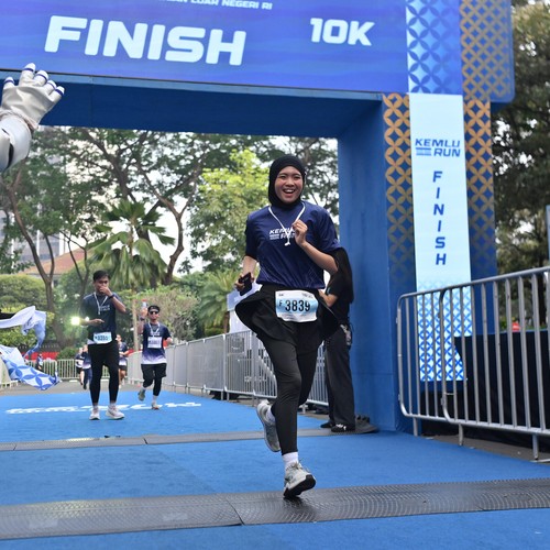 Race photo from KEMLU RUN 2026