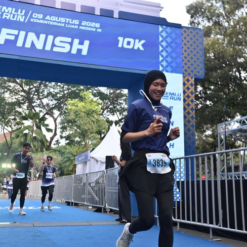 Race photo from KEMLU RUN 2026
