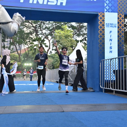 Race photo from KEMLU RUN 2026