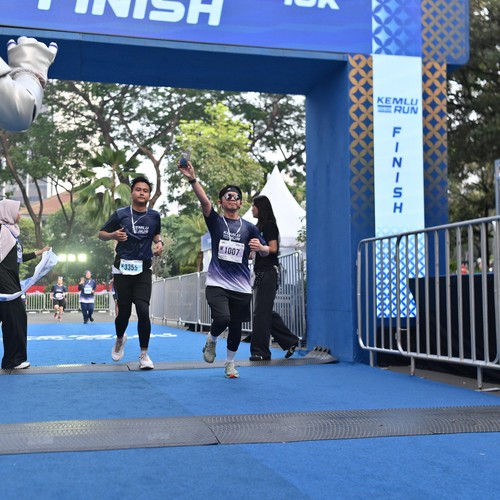 Race photo from KEMLU RUN 2026