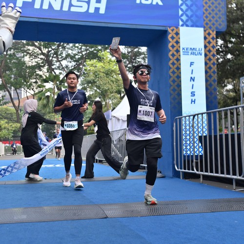Race photo from KEMLU RUN 2026